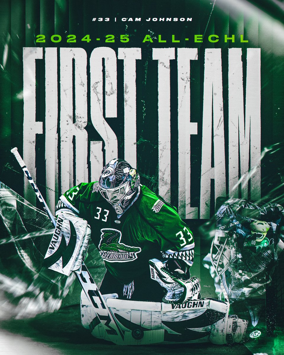 FL_Everblades's tweet photo. 🐊 The ECHL announced today that Cam Johnson has been named to the 2024-25 ALL-ECHL First Team for the first time in his career!
📰: https://t.co/akChp5dtCO https://t.co/4B3Of7XpPl