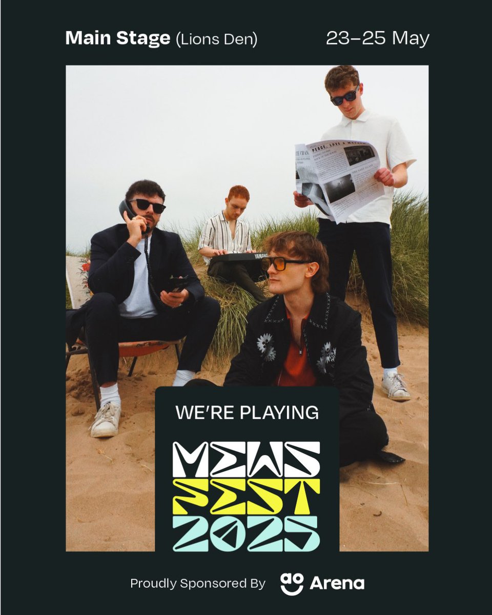 Manchester! 

We play Mews Fest 2025 on 25th May 

Bank holiday weekend so come join us ☀️🕶️