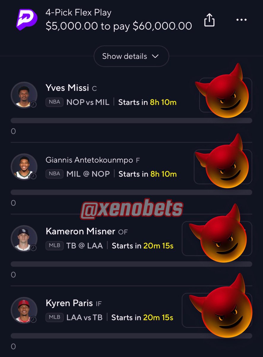 $60,000 DEMON 4MAN 🔥🧨

Grab this for Free ➡️ xenobets.com/free

$100 to a Follower that Likes &amp; Rts!

#prizepicks #prizepicksnba #GamblingX