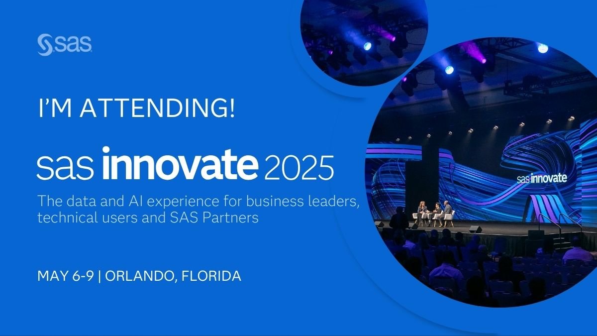 DigitalJPB's tweet image. Join me at #SASInnovate in Orlando. @sassoftware&apos;s biggest event of the year is coming up May 6-9 and is THE data and AI experience for business leaders, technical users and #SASPartners. Hope to see you there! 2.sas.com/6013FLVu5
