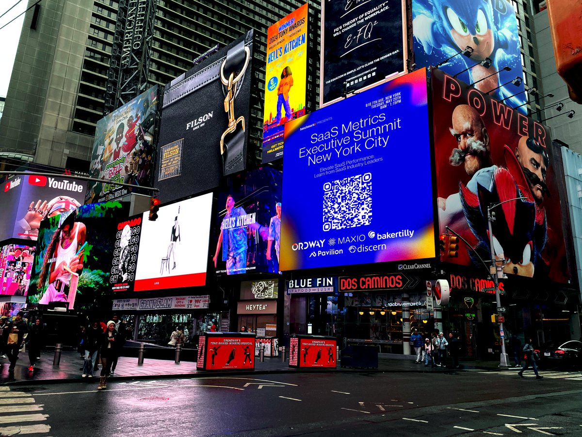 📸 You’ve seen the billboards all over NYC…

Here’s why:
The SaaS Metrics Executive Summit is where 100+ SaaS CFOs, CEOs &amp; GTM leaders are heading May 20th.

🧠 Real metrics. Real strategy. Real peers.

 🎟️benchmarkit.ai/saas-metrics-e… 

 #SaaS #CFO #GTM #BenchmarkitSummit

<a href="/rayrike/">rayrike</a>