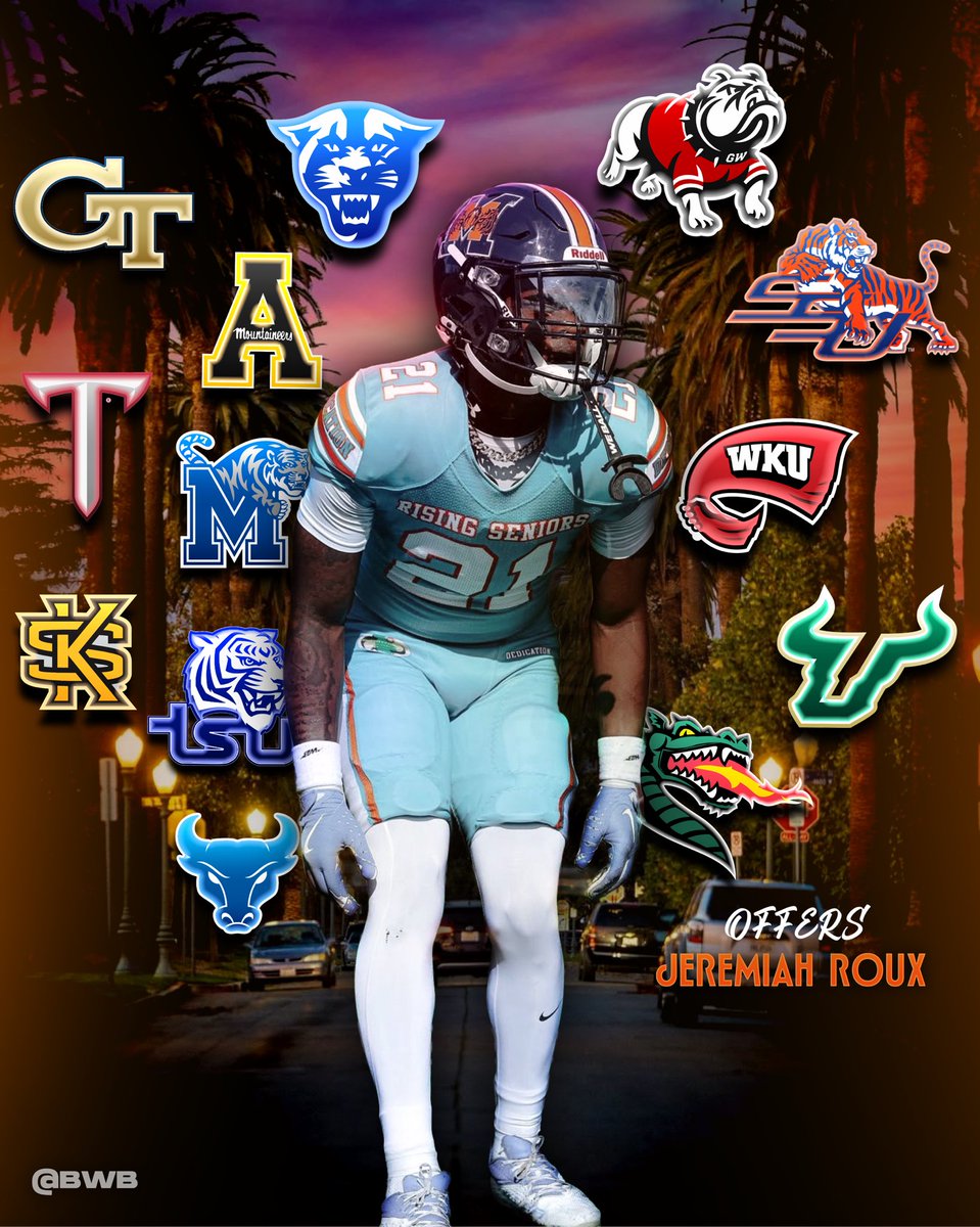 BallinwithBrad (@ballinwithbrad2) on Twitter photo Offers for C/O 2026 ATH (<a href="/TheJeremiahRoux/">3⭐️Jeremiah “J5” Roux</a> ) so far into his recruitment process🔥
WHERES HOME🏠❓
-
#collegefootball #football #cfb Offers for C/O 2026 ATH (<a href="/TheJeremiahRoux/">3⭐️Jeremiah “J5” Roux</a> ) so far into his recruitment process🔥
WHERES HOME🏠❓
-
#collegefootball #football #cfb
