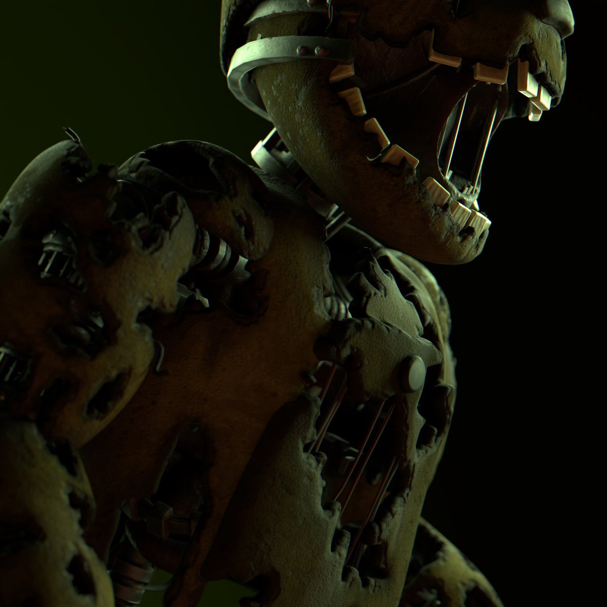 Springtrap Before He Rotted Just comparing this guy to one of my earliest attempts to retexture a ...