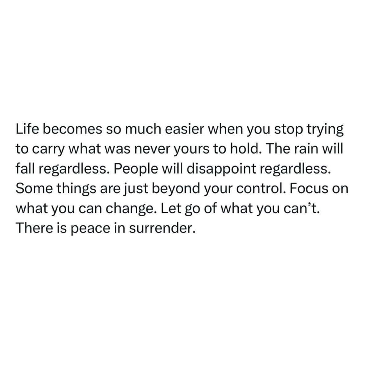 WakeupPeopIe's tweet photo. Not everything is yours to carry—and that’s okay. https://t.co/7gMh6B2pY0