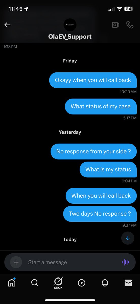 Anish463's tweet photo. @bhash @Krutrim staff:

“No response from @OlaElectric on X. Bengaluru office staff casually says ‘move forward, no issue like that’ after 2 battery changes, display failure, and mental stress during exams. @bhash is this your definition of customer care? I need answers. #OlaFail #ConsumerRights https://t.co/anEiCB3hCE