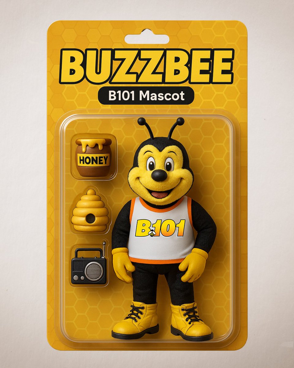 Jumping in on the action figure trend with my favorite accessories 🐝 🍯 🏠 📻 <a href="/B101Philly/">B101 Philly</a>