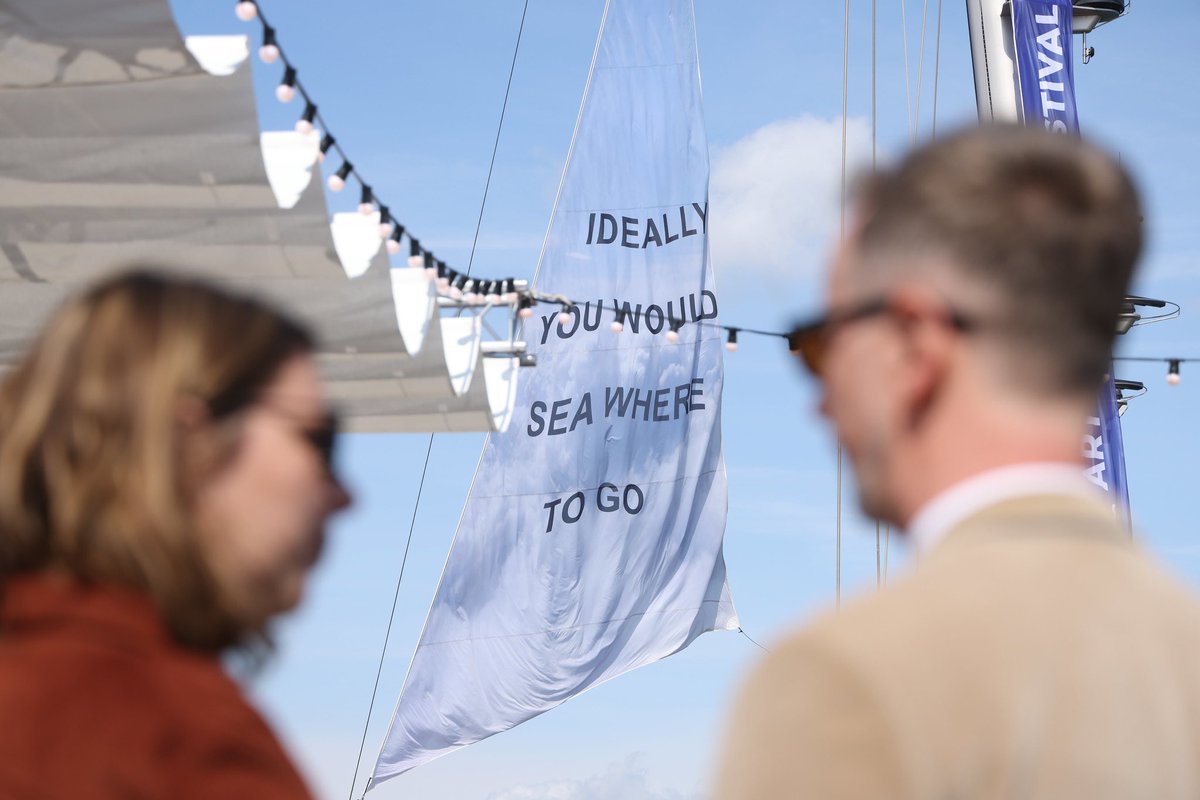 EUinAlbania's tweet photo. #ArtExplora has officially dropped anchor ⚓️ at the Port of Durrës 🇦🇱 and will remain until April 21.

This unique cultural experience brings together exhibitions, live concerts, creative workshops, and immersive installations, offering a vivid agenda that invites everyone to explore the power of art and shared heritage. 1/2