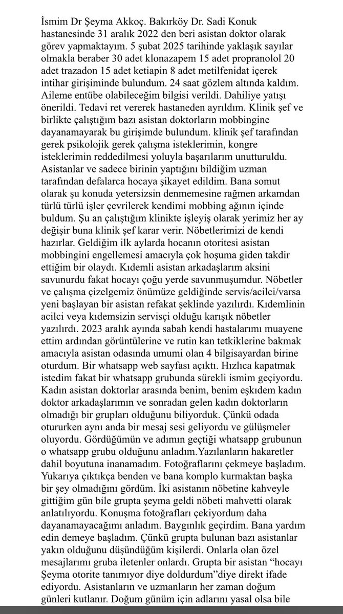 HEKİME MOBİNGE SESSİZ KALMAYACAĞIZ !
Son zamanlarda sağlık camiasında art arda yaşanan olaylar, ne yazık ki bir gerçeği acı biçimde yüzümüze çarpmaktadır:
Hekimlere yönelik mobing artık münferit değil, sistematik bir hale gelmiştir.
Son örneğiyle bir meslektaşımıza daha, hiçbir…
