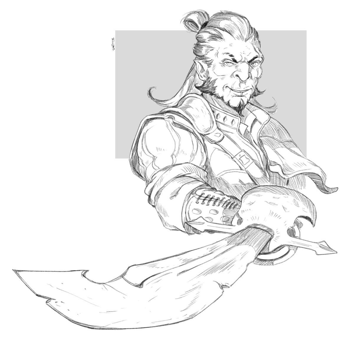 Second half of first set! Rly love doing these every day
#DnDcharacter #Sketching #dndart