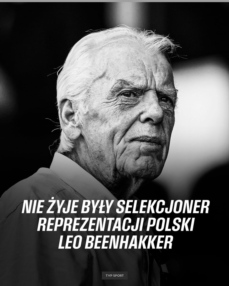 sport_tvppl's tweet photo. W wieku 82 lat zmarł były selekcjoner reprezentacji Polski Leo Beenhakker. 

Przez lata prowadził takie kluby jak Ajax Amsterdam, Feyenoord Rotterdam oraz Real Madryt. W 2007 roku wprowadził reprezentację Polski na pierwsze w historii mistrzostwa Europy.