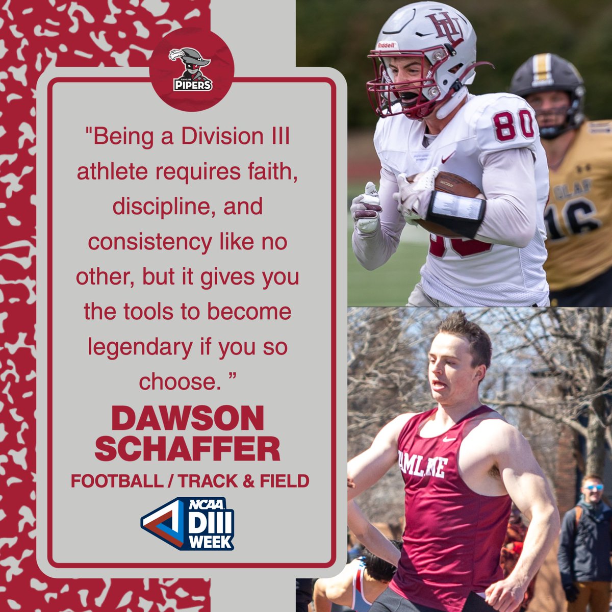 Hamline Athletics tweet media