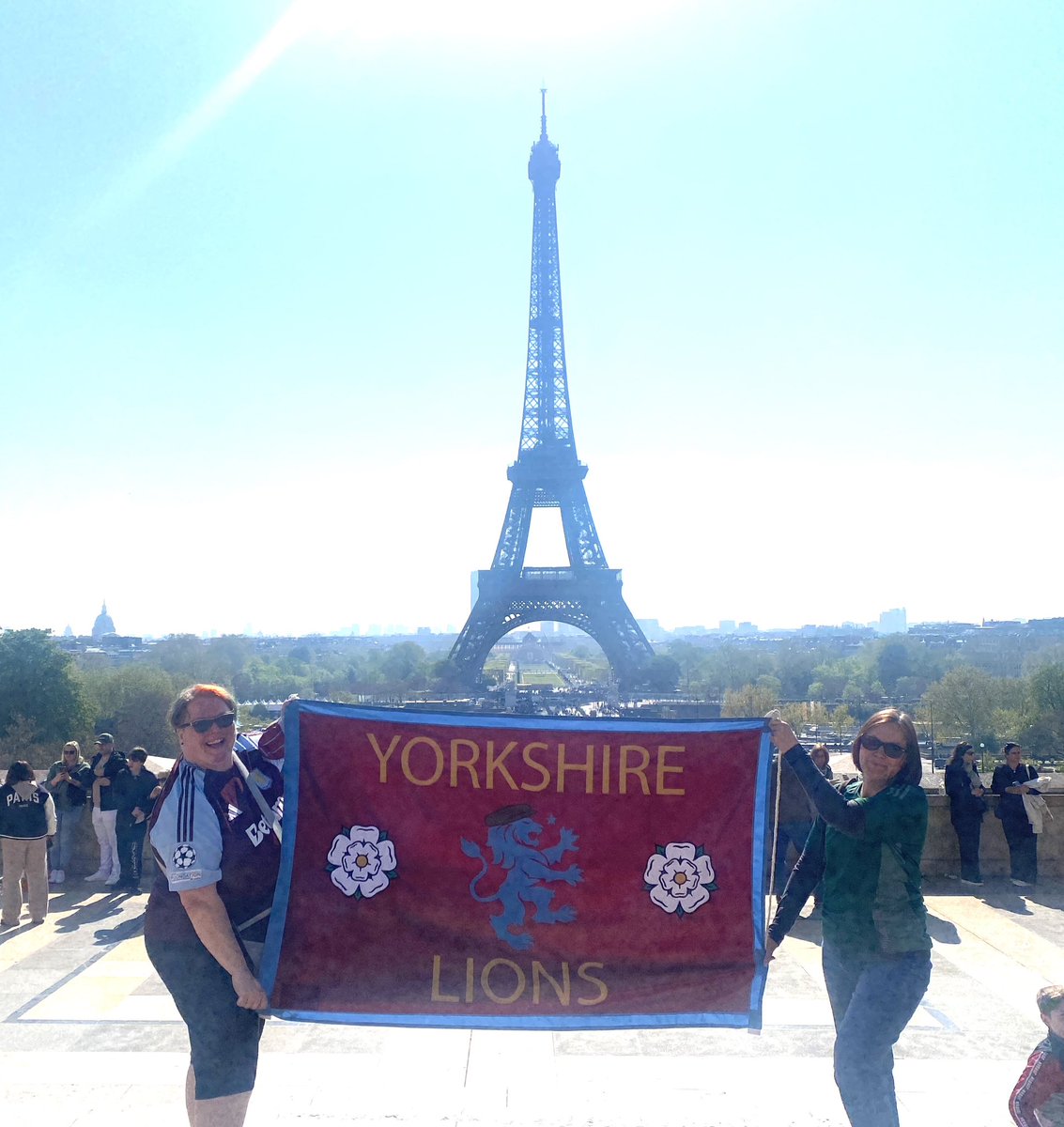 YorkshireAVFC's tweet photo. What a privilege it was to part of that crowd yesterday. The delirium of that away end when we scored will live with me forever!! Bring on Tuesday!! #YorkshireLions #NotOverTillItsOver #utv https://t.co/qAdLOGFvHg