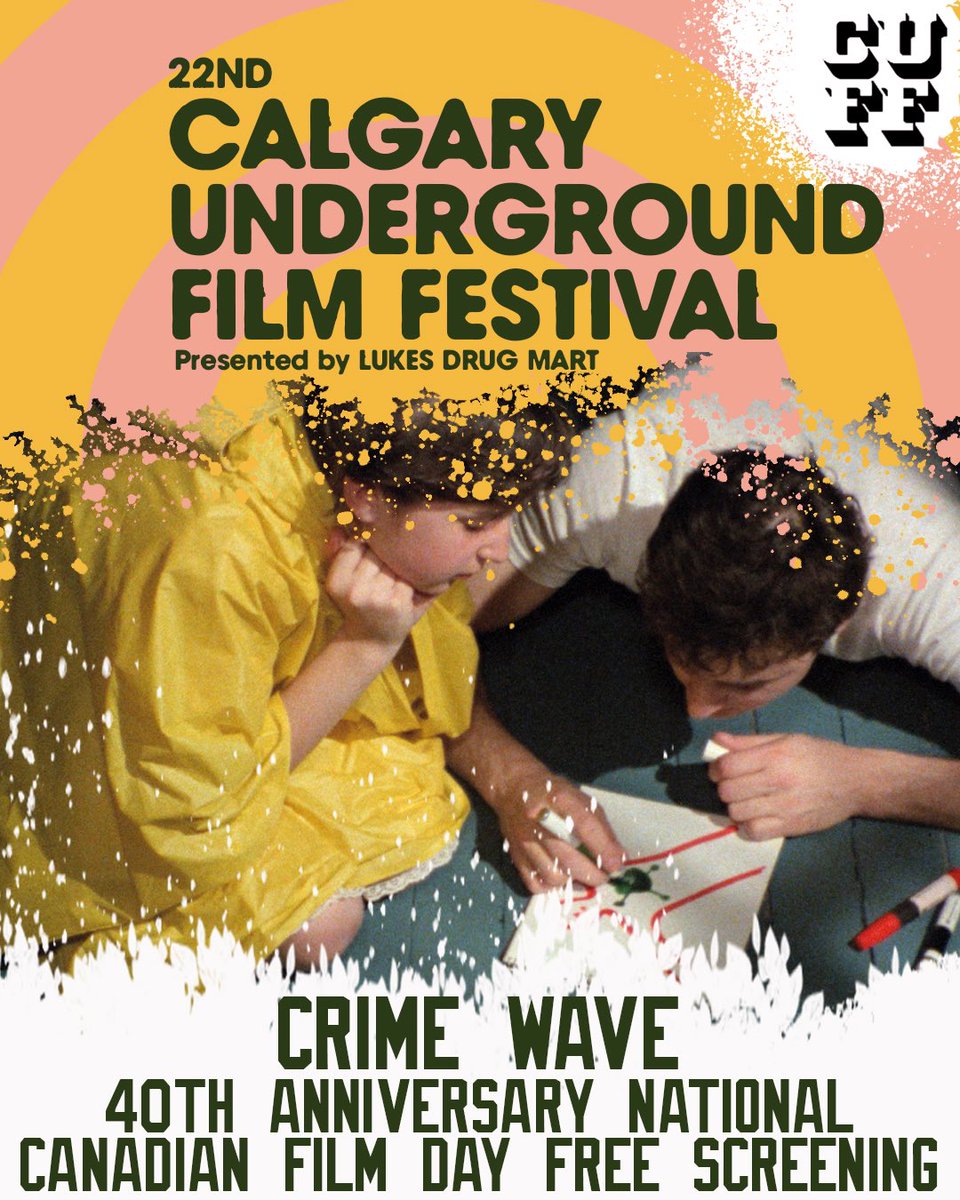 Calgary Society of Independent Filmmakers (@csif) on Twitter photo April 16 is Canadian Film Day! We’re the community sponsor for the <a href="/CUFF/">Calgary Underground Film</a> screening of CRIME WAVE.
This is a 40th Anniversary screening of John Paul’s’ classic sitcom noir film.
Tickets are free!
RSVP: calgaryundergroundfilm.org/2025/crime-wav… April 16 is Canadian Film Day! We’re the community sponsor for the <a href="/CUFF/">Calgary Underground Film</a> screening of CRIME WAVE.
This is a 40th Anniversary screening of John Paul’s’ classic sitcom noir film.
Tickets are free!
RSVP: calgaryundergroundfilm.org/2025/crime-wav…