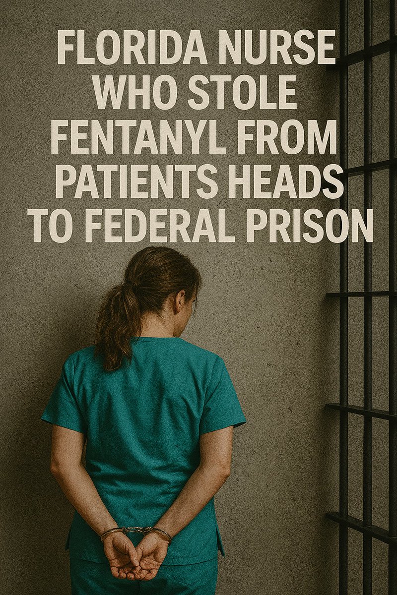 readtruthfully's tweet photo. A nurse in Florida who switched patients' fentanyl pain medication with saline has been sentenced to more than two years in federal prison. More on the unfolding story here: https://t.co/9FKaLHJhRQ

#crime #floridawoman #floridacrime #truecrime #Nurse #viral #fyp #medicine https://t.co/1dTstUL90B