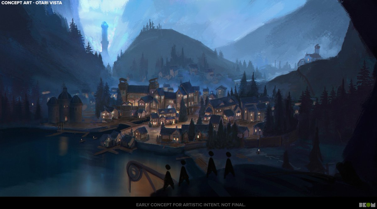 Alors que vos pas atteignent la crête, les brumes dévoilent Otari, ville portuaire entre montagnes et mer, chargée de sel, de pin et de secrets.

Concept art non définitif ; sujet à modification.

#Pathfinder #AbominationVaults #ActionRPG #Otari #Gauntlight #Gamedev <a href="/paizo/">Paizo</a>