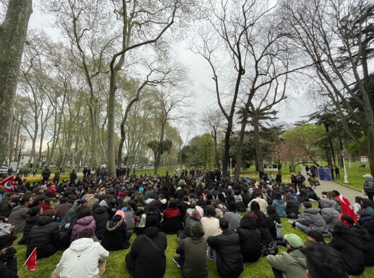 Hangisinin elinde taş var? Hangisi asit atmış? Kimin elinde balta görülmüş? 
#gülhaneparkı 
#GülhaneAblukada