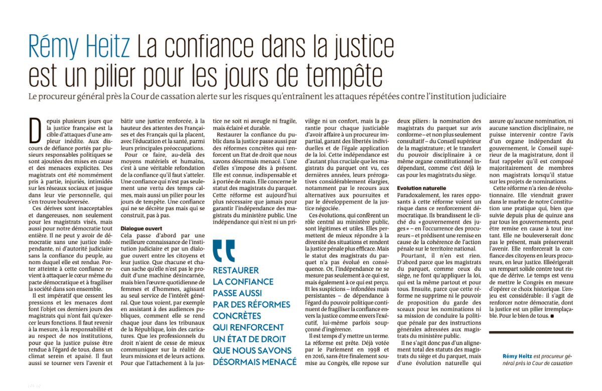 ⚖️👍 <a href="/Remy_Heitz_PG/">Rémy Heitz</a> <a href="/CSMagistrature/">Conseil magistrature</a>