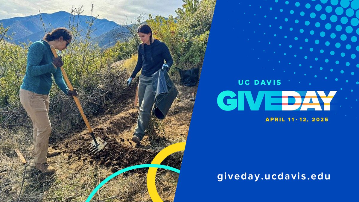 Join the UC Davis Natural Reserve System’s challenge to Preserve California’s Wild Heritage! @UCDavisNaturalReserves is one of the Institute of the Environment’s many centers’ working toward climate solutions.🌄

➡️Give Today: giveto.ucdavis.edu/campaigns/4933…