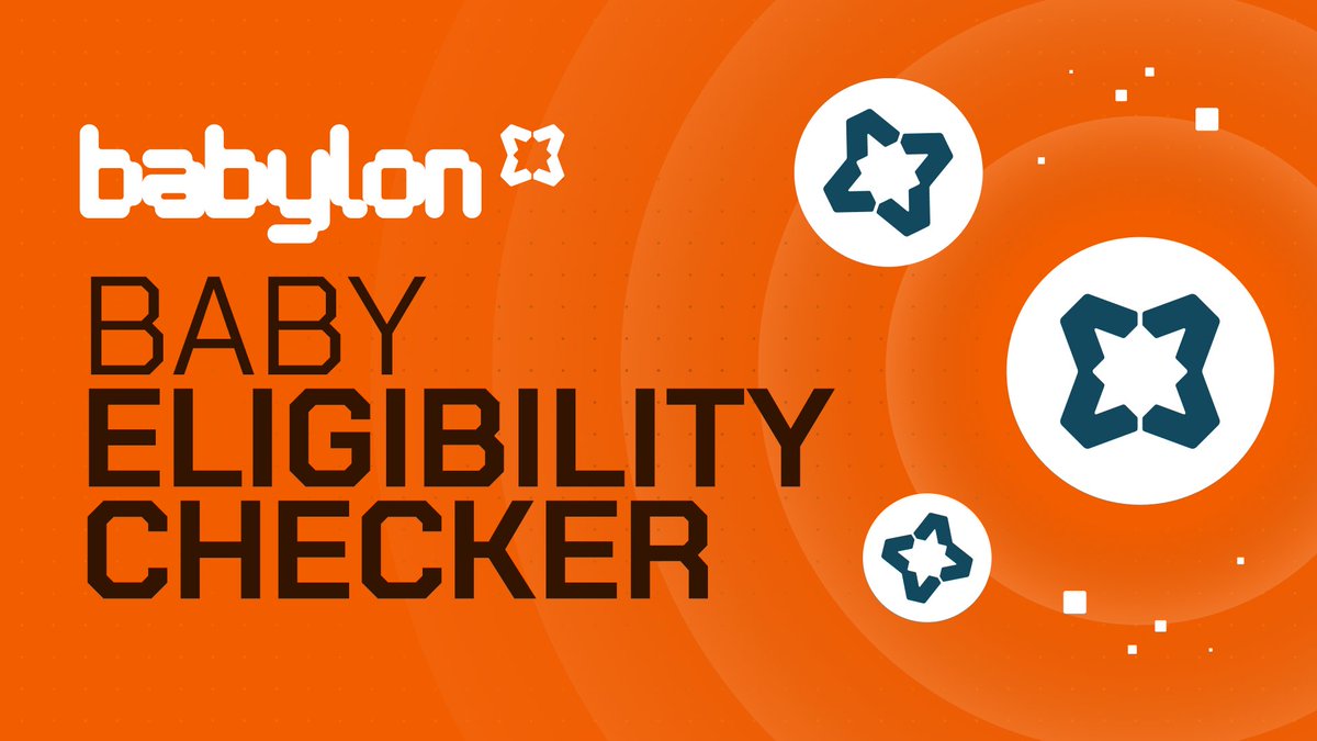 build_on_bob's tweet photo. @babylonlabs_io $BABY airdrop on BOB — eligibility checker now live.

Check if you're eligible to claim $BABY from our December campaign: https://t.co/15Temi5YQK 

Claiming coming very soon... https://t.co/hV6gNWvjSN