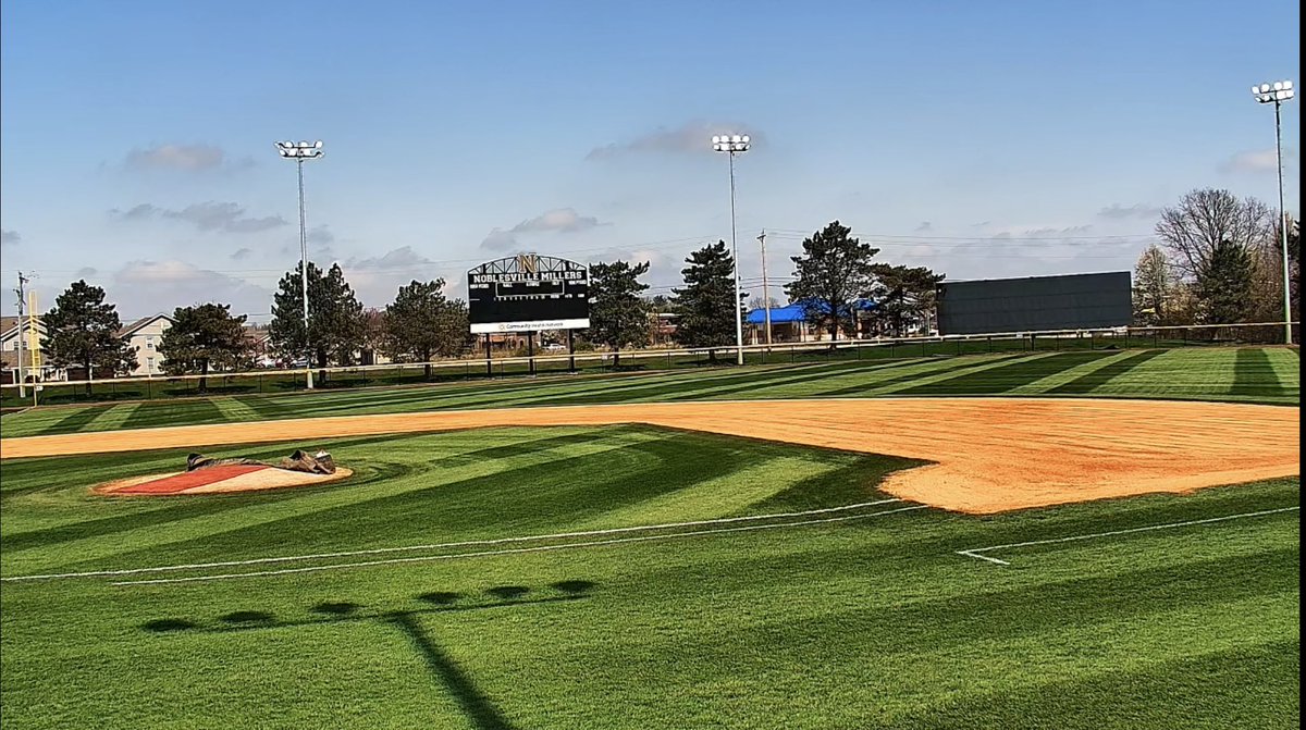 MillerBaseball's tweet photo. #TheDunk getting dolled up for opening night!  

Watch #Millerball take on @oriole_baseball in @HoosierCConf on @AWRE_Sports 📺 

https://t.co/NMYto9tyN4 https://t.co/wFknWekdaS