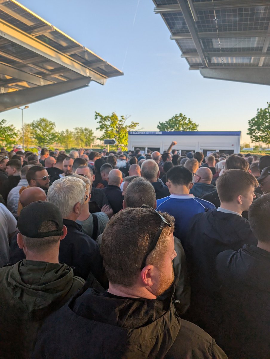 markdokeefe's tweet photo. @AndyMitten Shambles here Andy..metro system down. Long walk and the tram to queue at portakabin for a wristband to get bussed to stadium..taking the fun out of the euro away from a beautiful city https://t.co/fIH0dGT6Gc