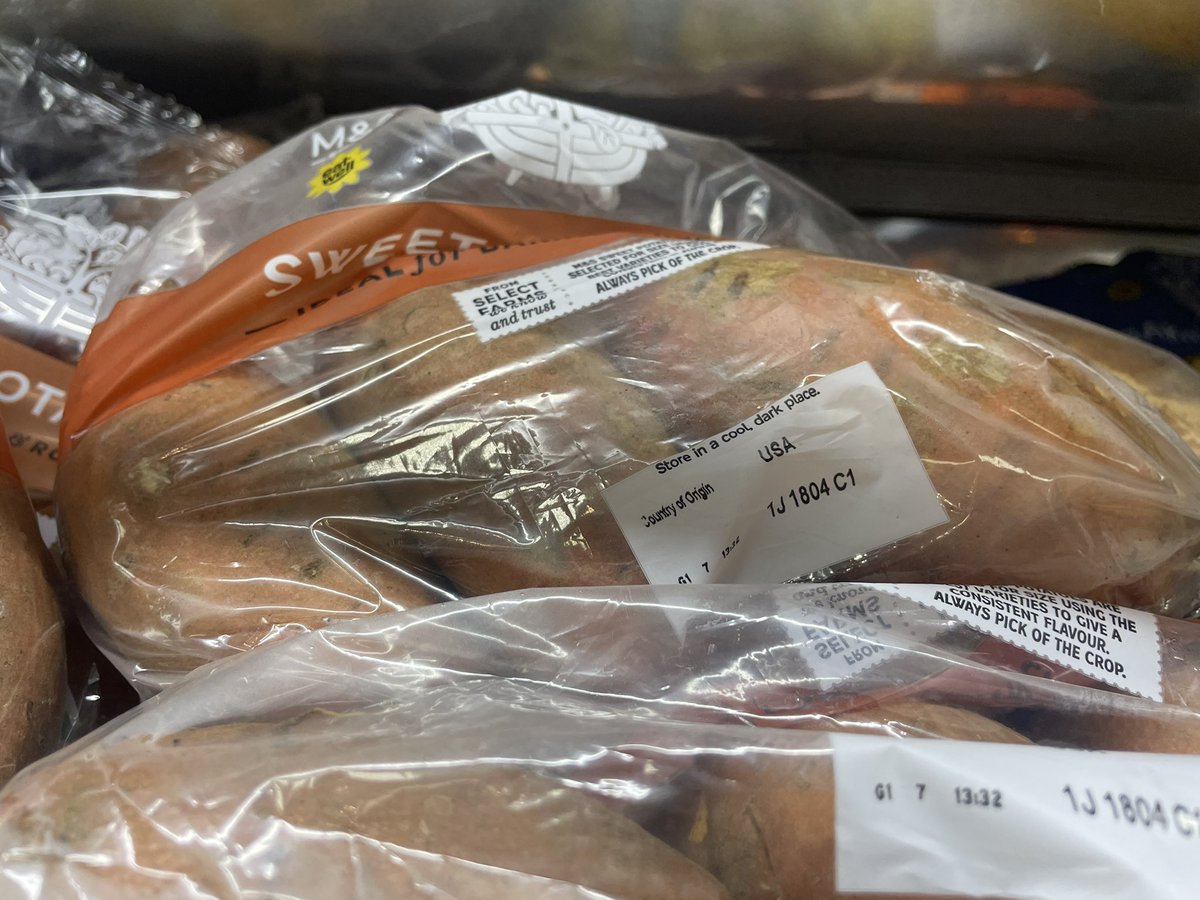 To <a href="/marksandspencer/">M&S</a> do you really have to stock Israeli and USA potatoes, when there are so many other potatoes available so much nearer. Think sustainability!