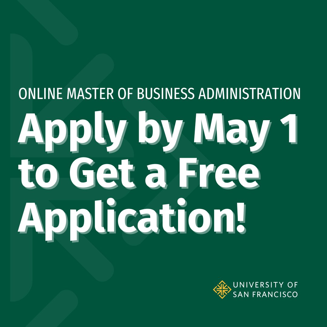 Ready to start your MBA this summer?

We’re offering an app fee waiver for our summer term MBA! Connect with our enrollment specialists to qualify and apply by the May 1 deadline.

Claim your waiver in one conversation: bit.ly/3XIBWpg