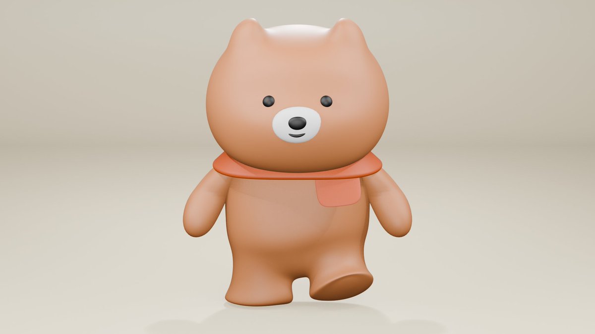 Issiki_0713's tweet photo. 8日目。
頬のテクスチャ吹き飛んでるの今気づきました。
#Blender https://t.co/brvW5iAp1n