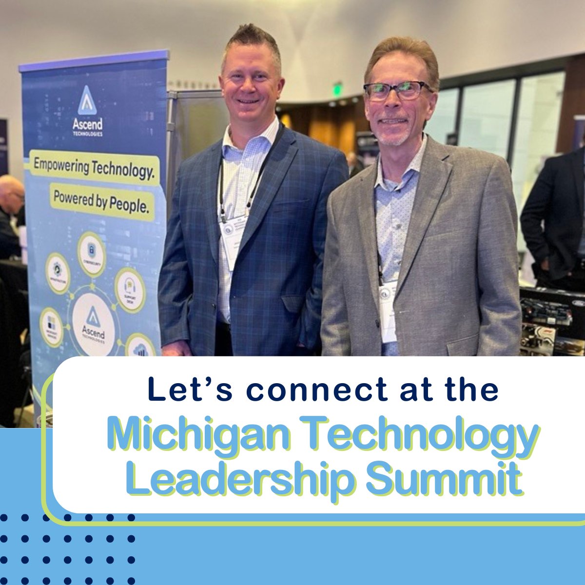 TeamAscendTech's tweet photo. We’re proud to sponsor and attend the Michigan Technology Leadership Summit today with @SIMDetroit! 🙌

A day of innovation, collaboration, and giving back to support #STEM in Metro #Detroit. Swing by and say hi!
 
#DetroitTech #WomenInTech #SIMDetroit #MTL2025 #TechLeadersUnited https://t.co/7koib30iuf