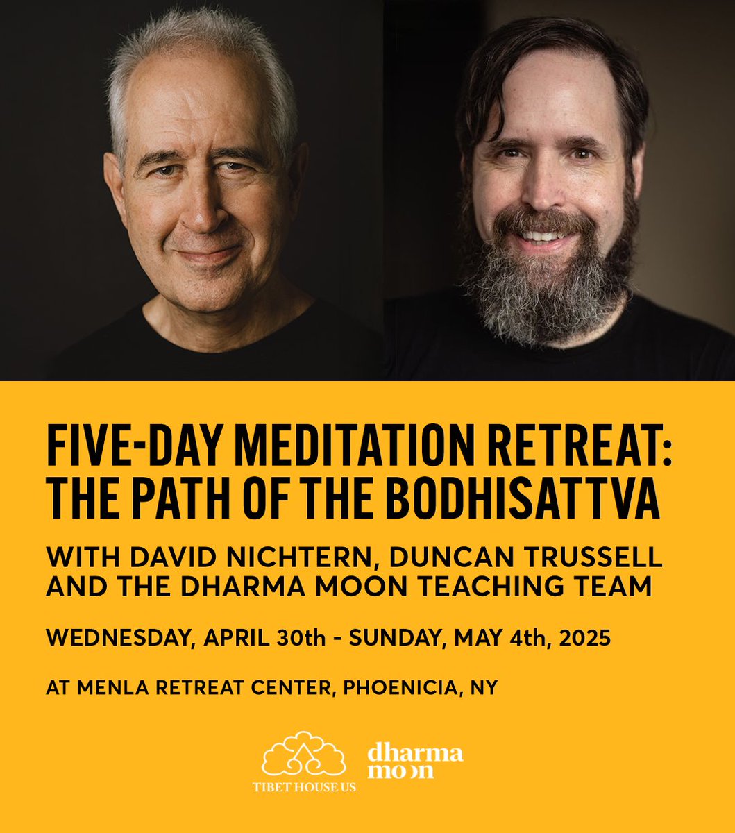 Join Buddhist teacher <a href="/DavidNichtern/">David Nichtern</a> and comedian <a href="/duncantrussell/">Duncan Trussell</a> from April 30th - May 4th, 2025, for a special 5-day meditation retreat at Menla Retreat Center in upstate New York. Click here for more info: menla.org/retreat/whats-…