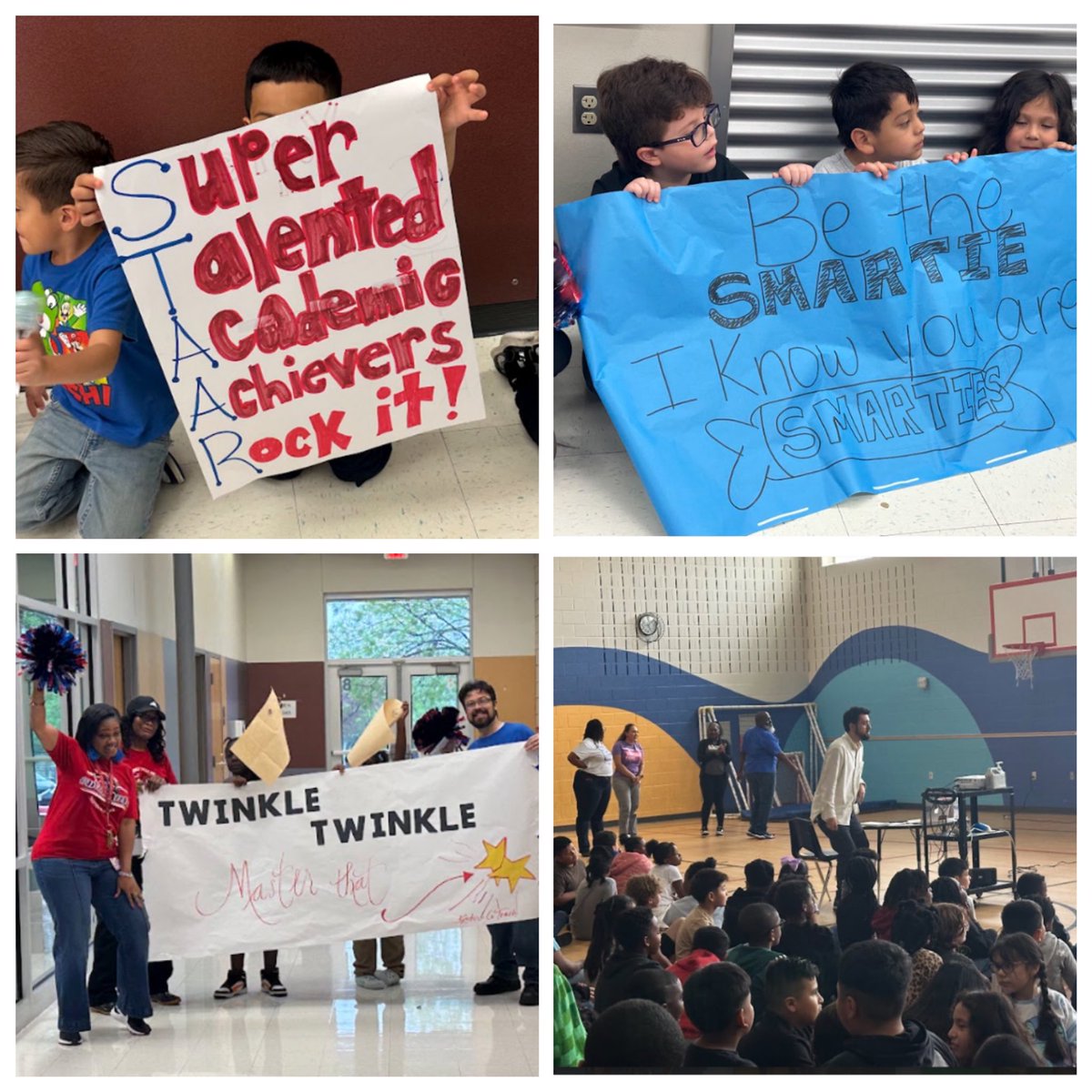 Students and staff lined the hallways to cheer on our 3rd and 4th graders who took the Reading part of the STAAR this week. They will take the math portion later on this month. We are so proud of our Panthers and know they will successful !!
#MakeYourMark🔴🔵
#PantherPride♥️🐾💙