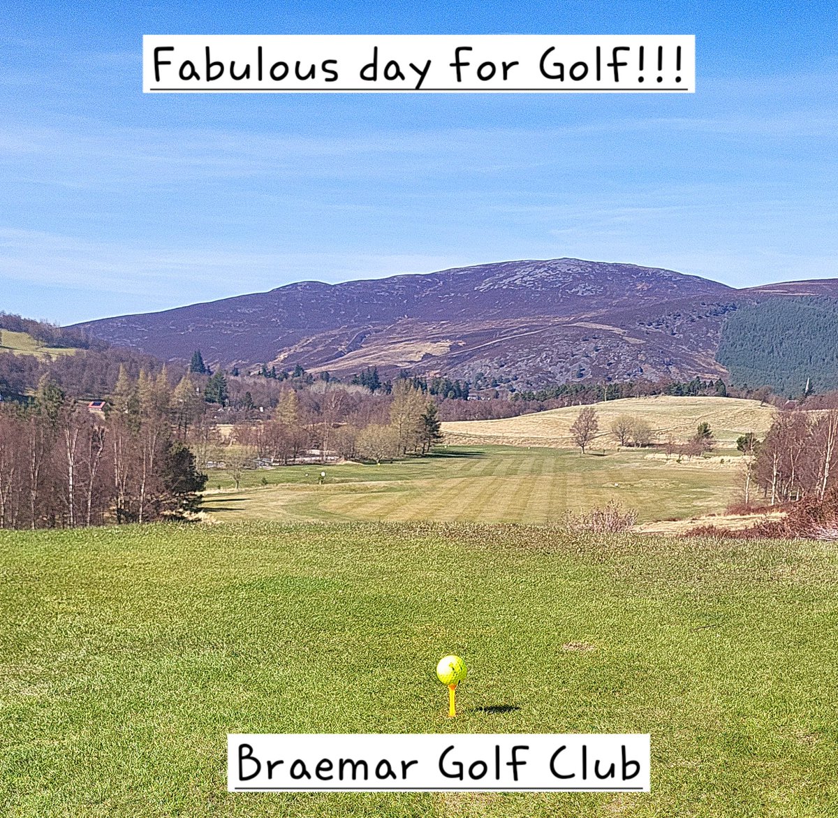 Come play at Braemar's glorious golf course - the highest 18 hole course in the UK - it is an absolute delight to play. #Golf #golfer #golfchat #Highlands #braemar