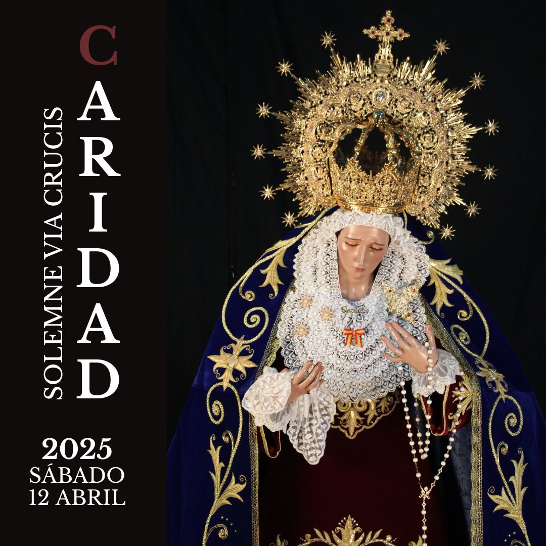 lacaridad_elche's tweet photo. 𝐌𝐢𝐬𝐚 𝐝𝐞 𝐇𝐞𝐫𝐦𝐚𝐧𝐝𝐚𝐝 𝐲 𝐕𝐢𝐚 𝐂𝐫𝐮𝐜𝐢𝐬 𝟐𝟎𝟐𝟓

El sábado día 12 de abril se celebrará a las 20:00 horas la Misa de Hermandad e imposición de medalla a los nuevos hermanos en la Parroquia de San Juan Bautista.  Posterior Via Crucis por las calles del Raval. https://t.co/tklqpKnG6O