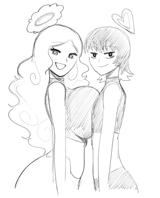 Friend shaped woman vs Evil shaped woman 