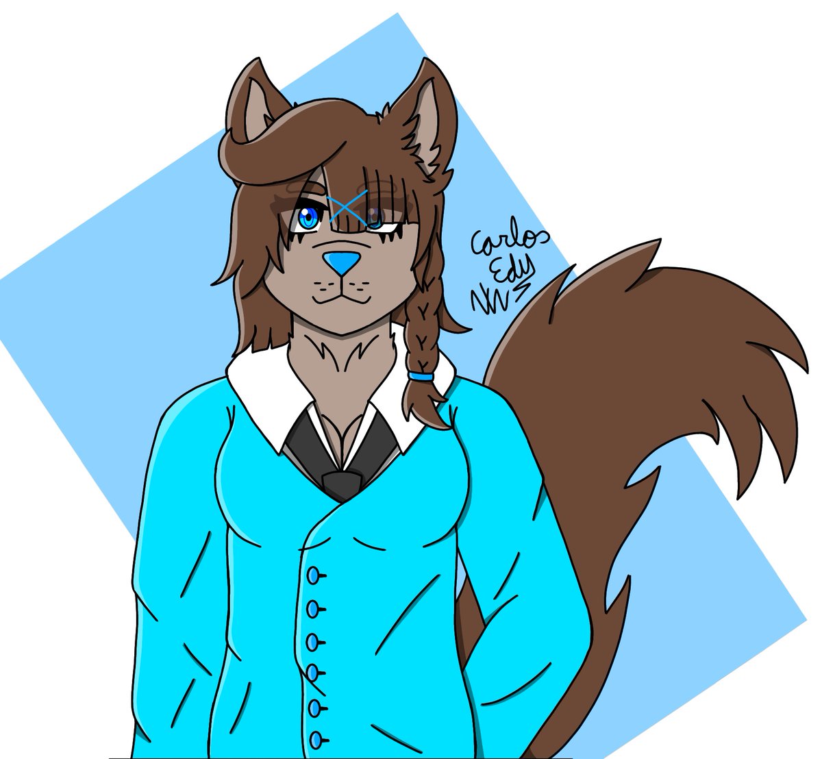 Wolf💙
#furryartist #furry #art #drawings #furryart  #artist #fanart