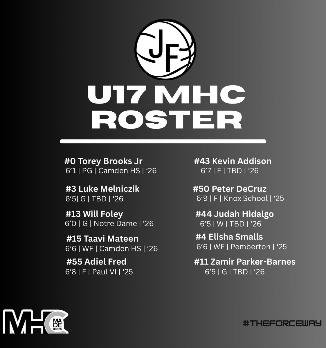 super excited to get the 2025 Grassroots Hoops season started with an incredibly talented group of dudes! #theforceway