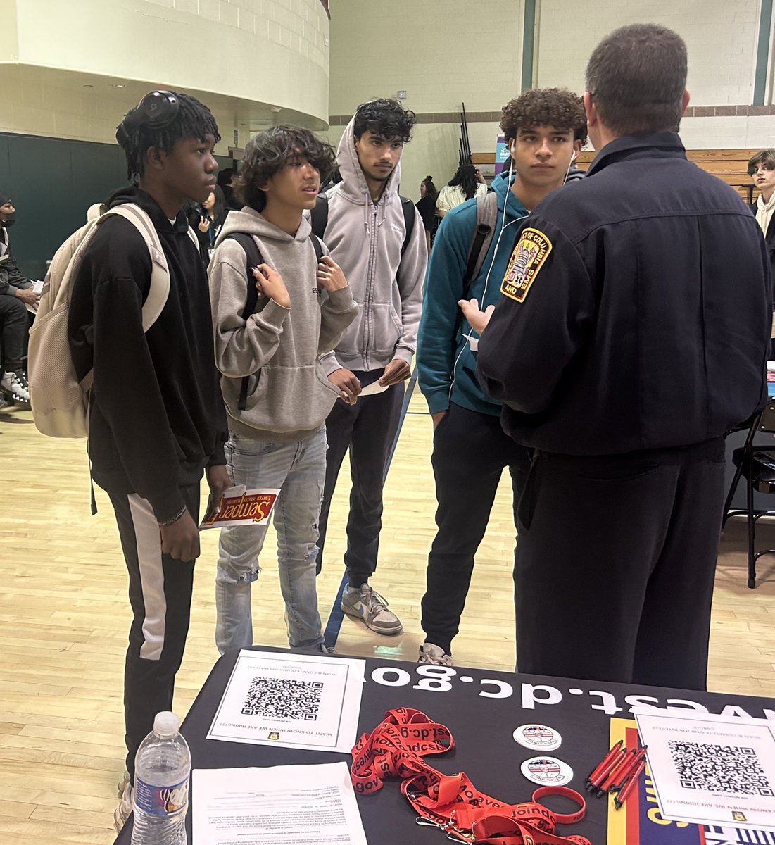 DC Fire and EMS Department (@dcfireems) on Twitter photo #DCsBravest from our recruitment division participated in <a href="/dcpublicschools/">DC Public Schools</a> MacArthur High School’s First Annual Career Fair.
Recruiting the next generation of Firefighters/EMTs plays an important role in helping to build a #saferstrongerDC. #DCsBravest from our recruitment division participated in <a href="/dcpublicschools/">DC Public Schools</a> MacArthur High School’s First Annual Career Fair.
Recruiting the next generation of Firefighters/EMTs plays an important role in helping to build a #saferstrongerDC.