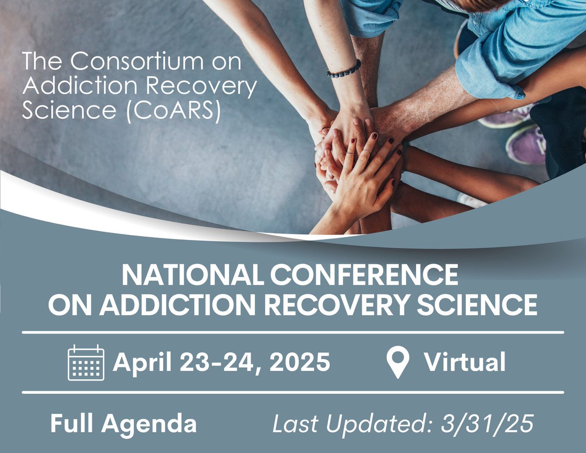 The National Conference on Addiction Recovery Science (NCARS) is the only national event fully dedicated to substance use disorder recovery science.

Join us for an exploration of cutting-edge recovery research and key topics

 recoveryanswers.org/coarsconferenc… 
#NCARS2025  #addiction