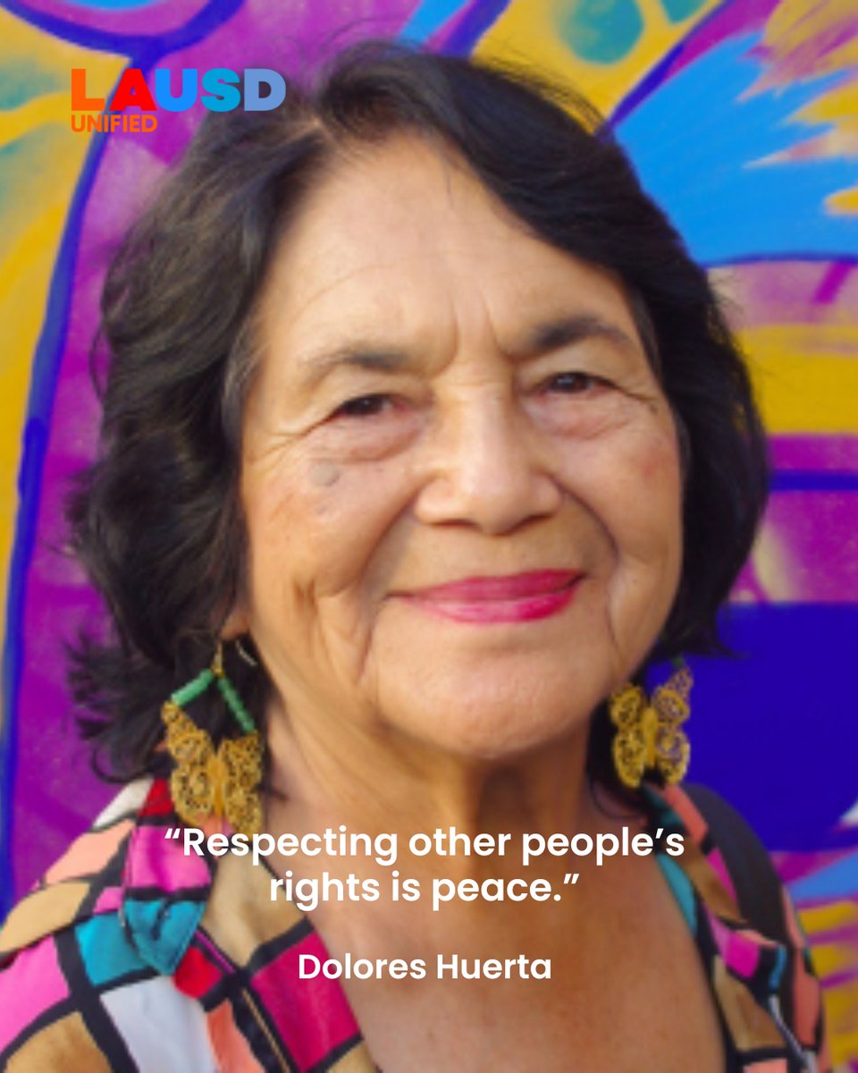 Today is Dolores Huerta Day! We honor the legendary activist and labor leader whose dedication to workers’ rights, education, and social justice continues to inspire generations. Her powerful words—¡Sí, se puede!—live on as a call for change and empowerment.

Photo credit: