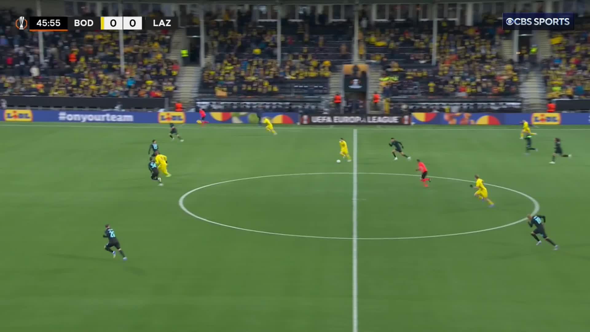 Bodo Glimt’s Ulrik Saltnes slots it home to break the deadlock against Lazio 🎯