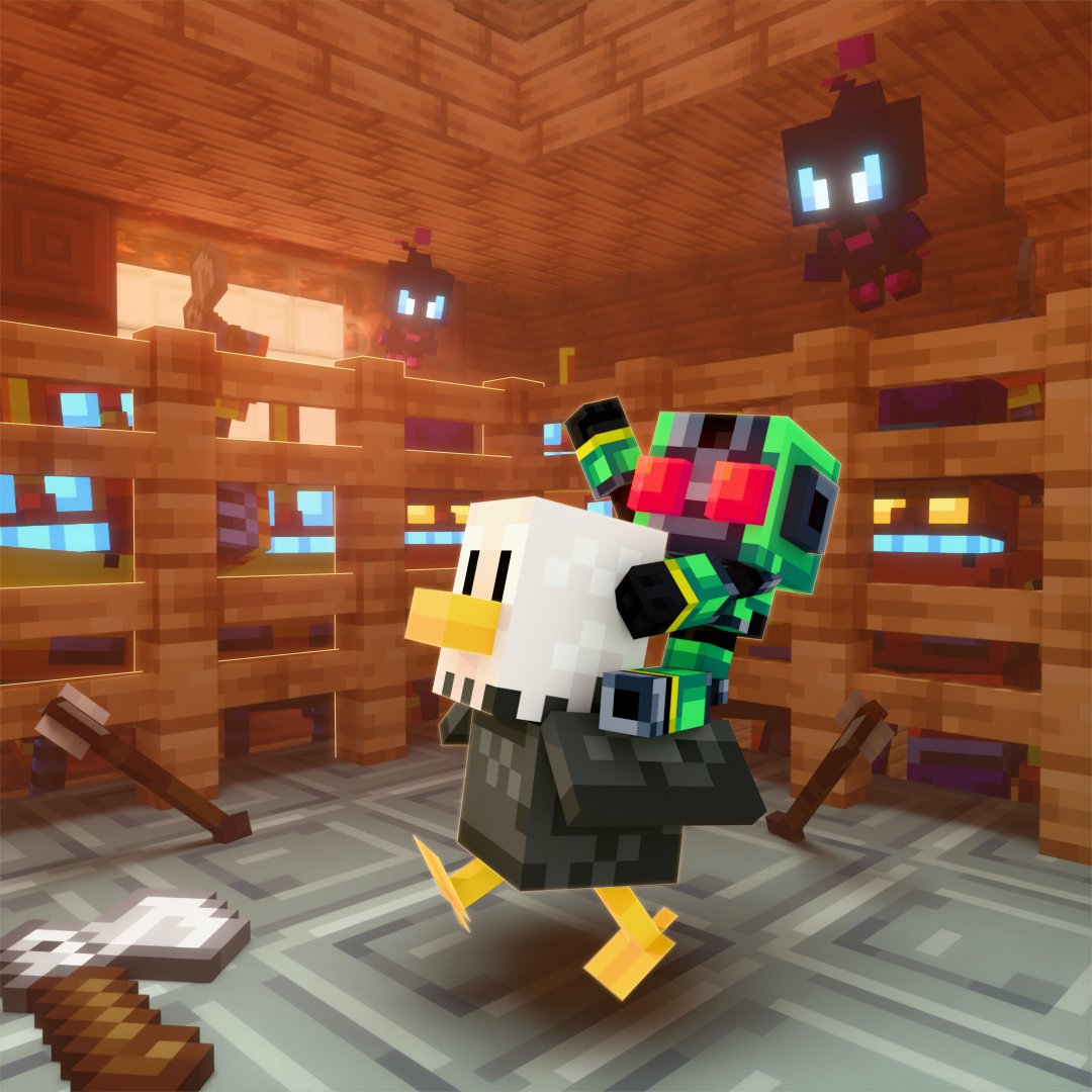 Coming soon to a fighting pit near you:

📢📢 CHICKEN JOCKEY!!

New mob variants are coming soon to Sonic Textures ✨!