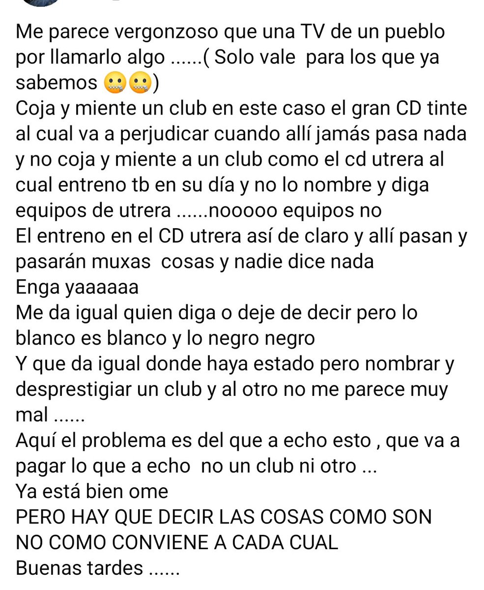 PliegoMi's tweet photo. Los que hemos mamado este club sabemos la dificultad que teníamos para tirar para delante , un club humilde que siempre nos a tratado de puta madre no como otros y hemos comido muxo barro y muxa mierda para sacarlo adelante siempre 
Hablen de lo que quieran pero del CDTINTE JAMAS https://t.co/jEdLo1YGcf