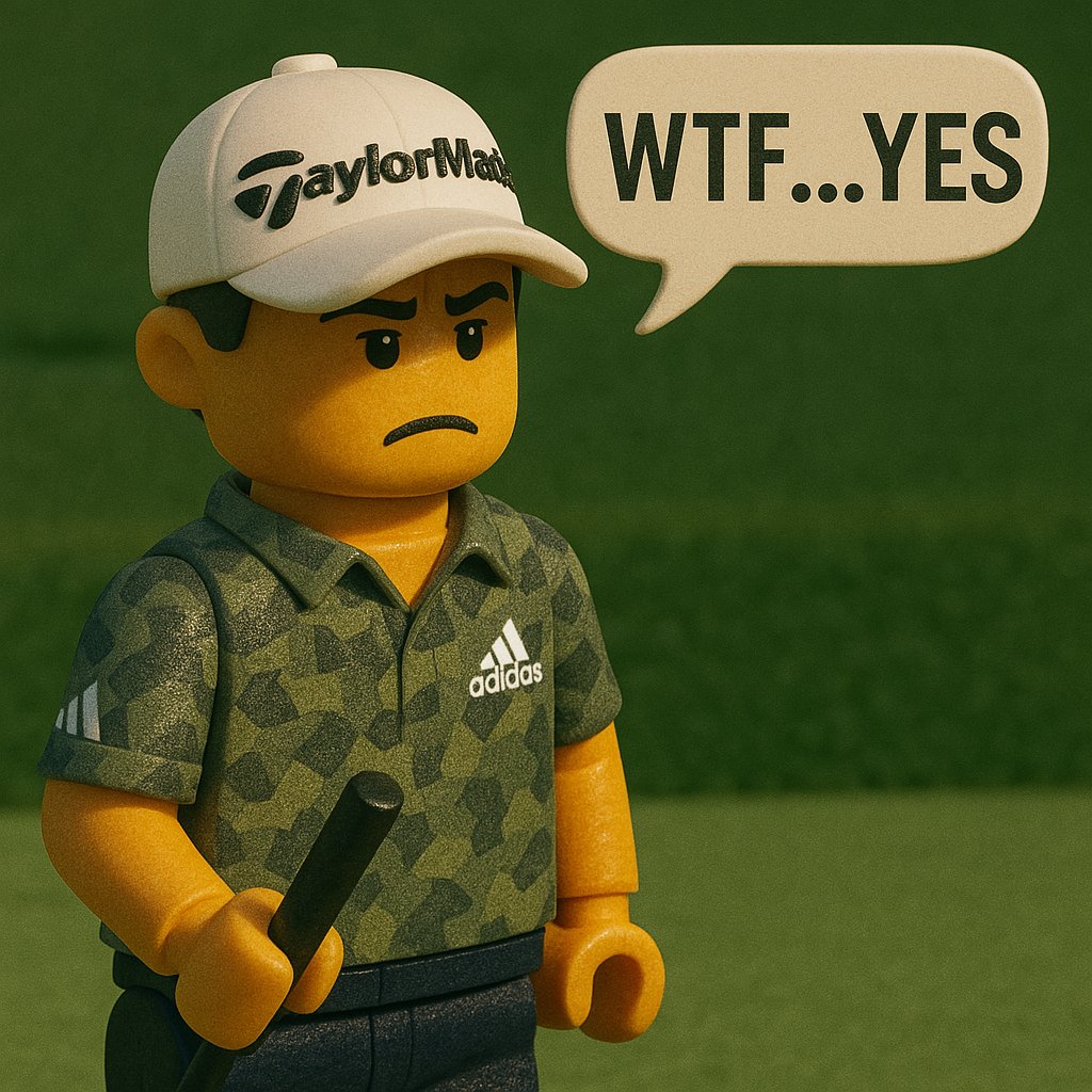 JAMESVANM00N's tweet photo. @TheMasters Collin Morikawa drops the $LEGO eagle :D https://t.co/lDHTCA4bB0