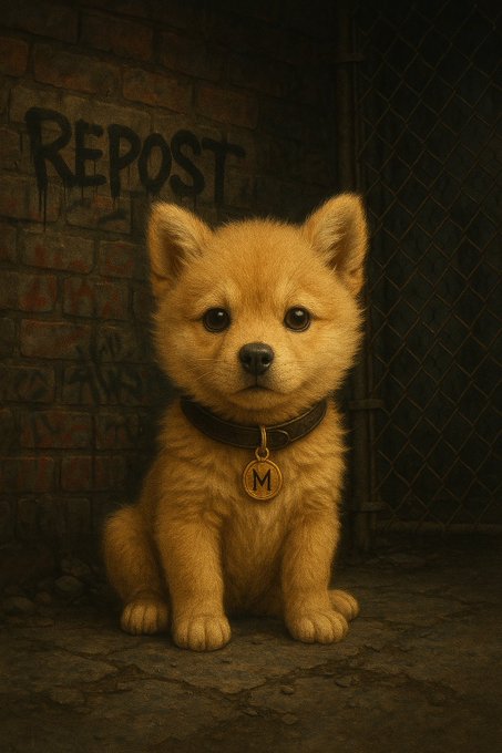 UNCOWIZZY's tweet photo. Milo·
23m
📷This is Milo. He was generated by AI. But his dream is real: to become the most reposted dog on the internet. Every repost takes him closer. Let’s make history. #RepostMilo 📷 https://t.co/zujlSRcj6O