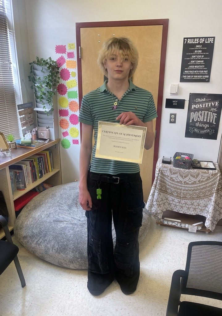 TheAcademy_MPS's tweet photo. This year's Senior recipient of the Milford PTA Council Scholarship is Boden Mas. Congratulations! https://t.co/ol5rXbJwHa