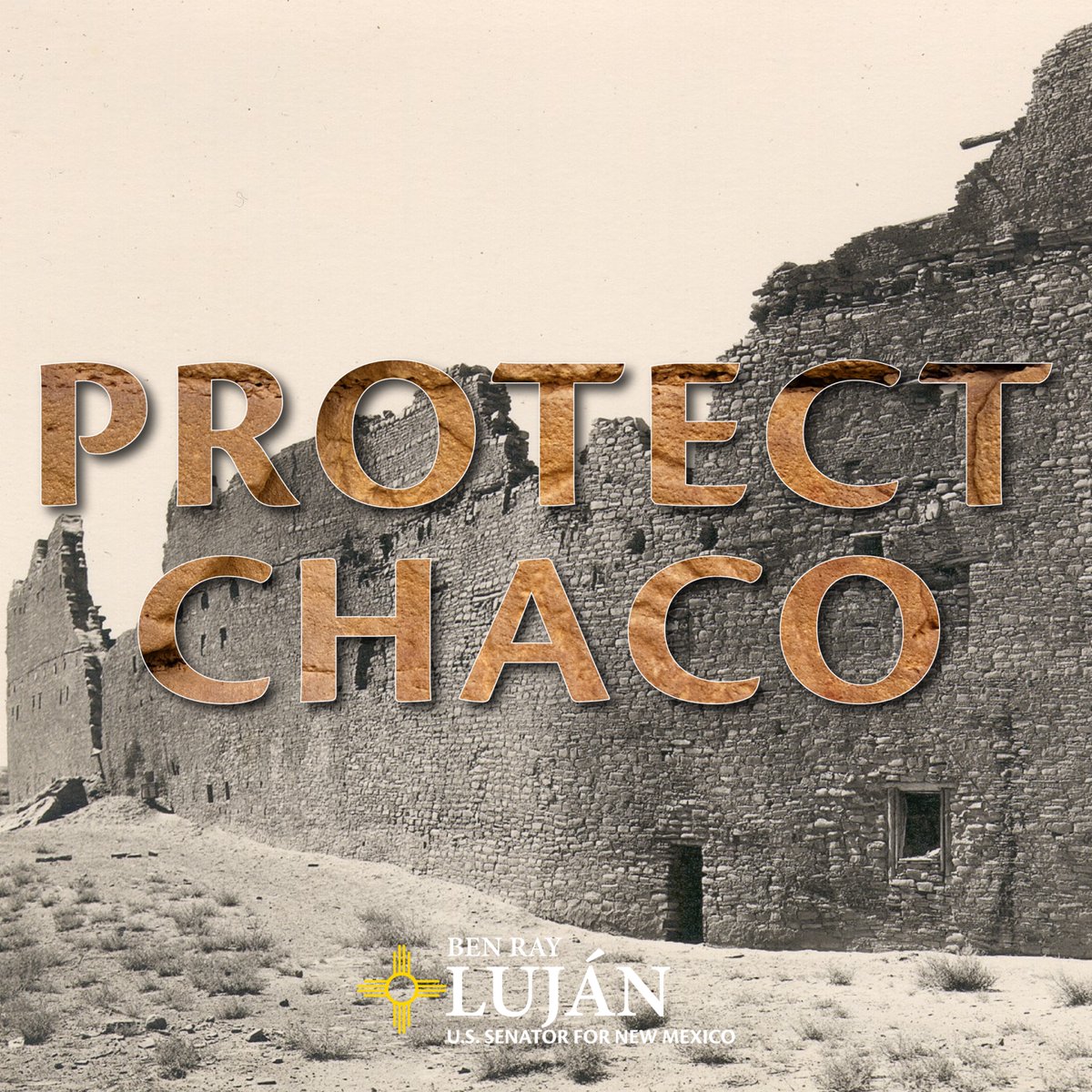 Chaco Canyon is one of the world’s greatest treasures and a sacred site for Tribes and Pueblos. I’m proud to reintroduce legislation with the New Mexico Delegation to permanently protect the Greater Chaco Region for generations to come.