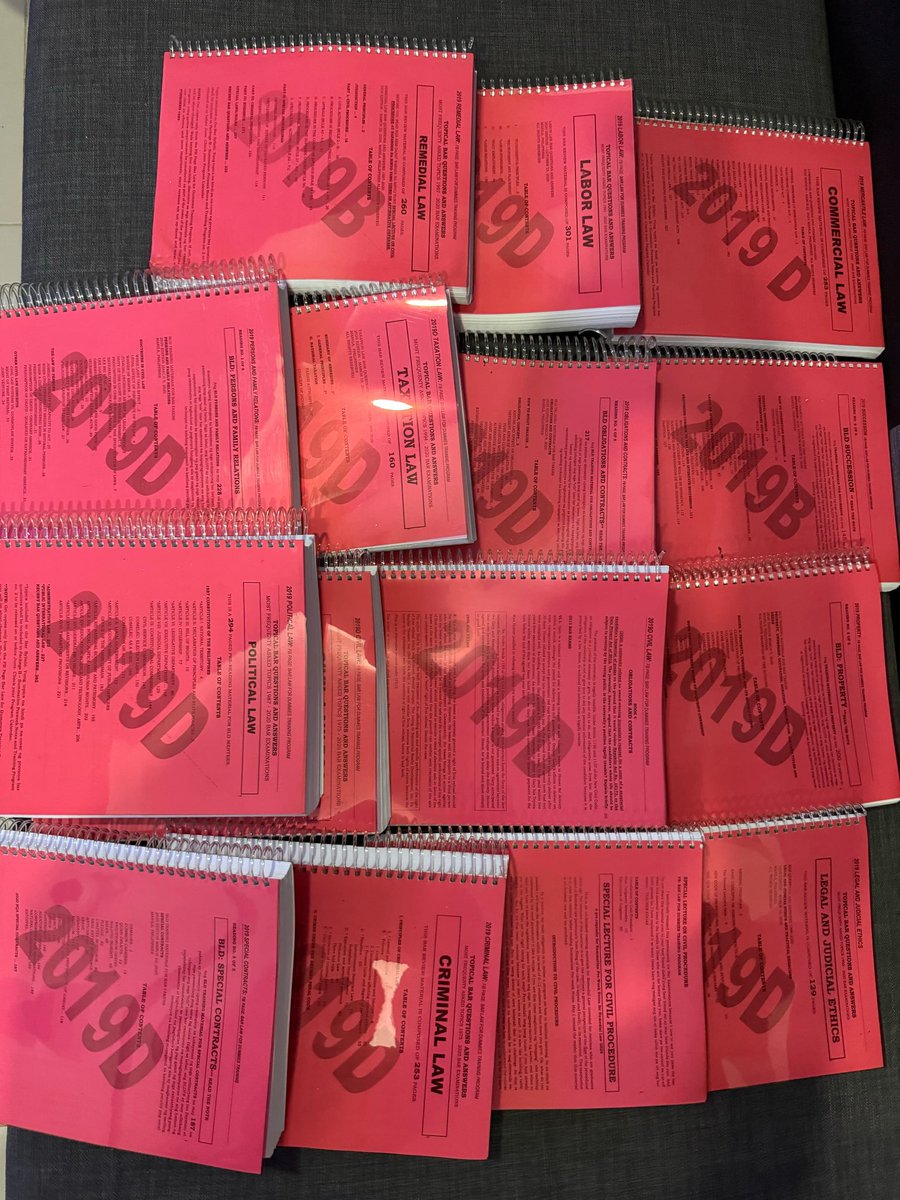BarDiaries2025's tweet photo. Take all: FREE โฅ๏ธ Shipping fee to be shouldered by the taker. DM lang po!
๐San Juan Manila
Note: Yung BLD notes is for 2025 bar review program. Nilagay daw po nilang 2019 to avoid reproduction of materials.
#AMYzingbar #Bar2025 #AMYingforexcellence #AJustBar https://t.co/Ud7GDi8QF1