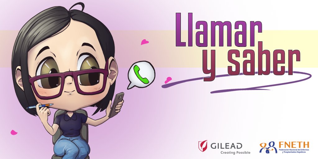 🙌 Si padeces una enfermedad hepática, contamos con 'Llamar y saber', un proyecto de apoyo psicosocial en el que aquellas personas que lo necesiten tendrán a su disposición a nuestra psicóloga y a una enfermera 

¡Llámanos! 📞 ⤵️

917 04 98 03 / 618 20 24 82
