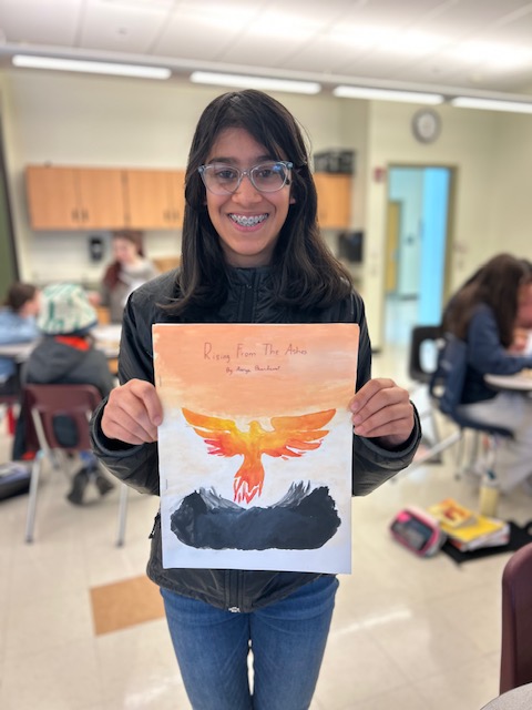 WVMSDragons's tweet photo. ๐ 7th grade English classes unite for #NationalPoetryMonth! Students are celebrating by publishing their own poetry collectionsโshowing off their creativity and voice! ๐โ๏ธ #PoetryInMotion #YoungWriters #CreativeClassroom #StudentPoets #WVMS #LMSD https://t.co/ol69hE3yP1