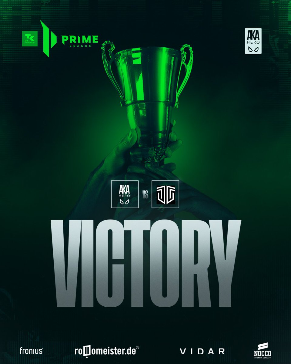 Champions of Liga 2 🔥🔥🔥

3-0 vs. <a href="/all41_gaming/">All for One Gaming</a>  😍

A masterclass by our boys, huge Congrats! 🖤

<a href="/lolFl4mer/">Flamer</a> <a href="/JiT_lol1/">JiT</a> <a href="/ZurJannik/">WCD</a> <a href="/dreilix/">Dreilix</a> <a href="/PsYcraw_lol/">PsYcraw</a> <a href="/Iskanid_lol/">Alexander 'Iskanid' Gunesch</a> 

#BEAHERO